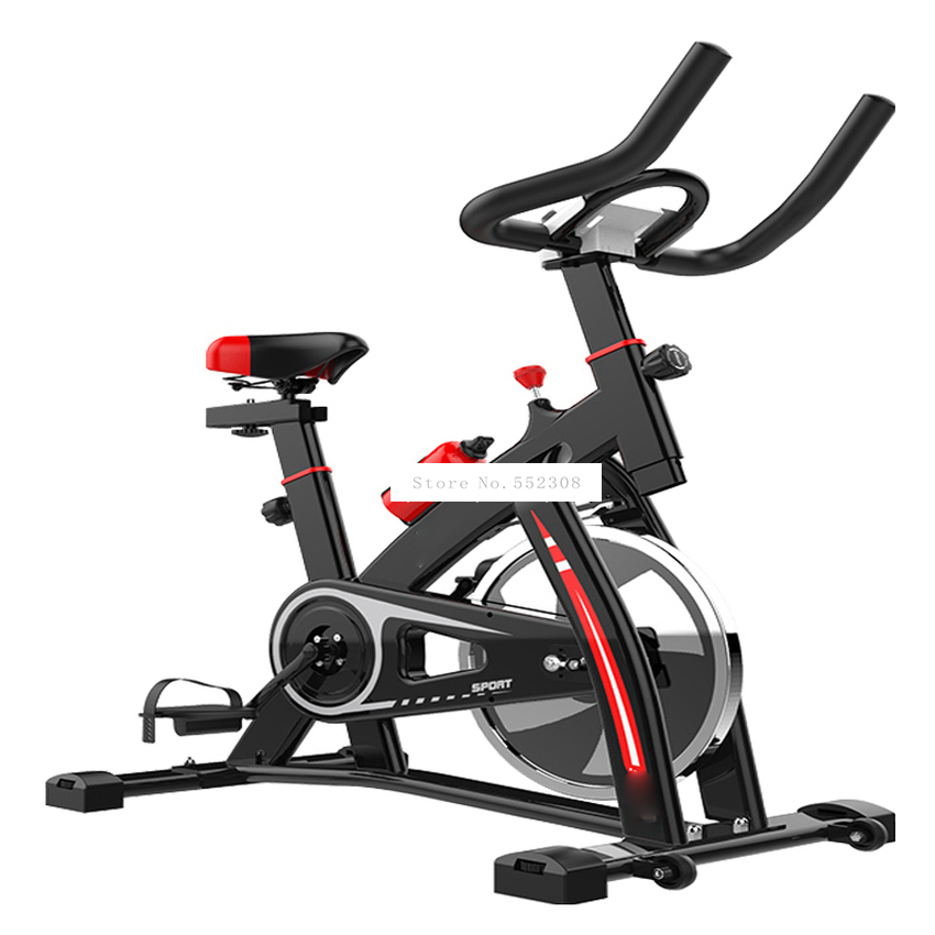 Exercise Bike Magnetic Resistance - 超静音ホームバイク、屋内フィットネスエクササイズ、サイクリングバイク、トレーナー、スポーツ用品、炭素鋼、最大荷重200kg、ペダル