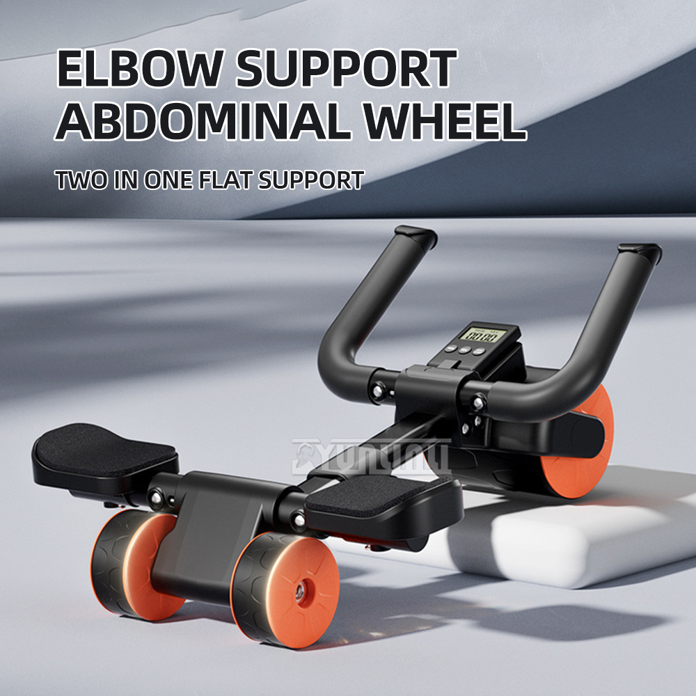 Ab Roller Wheel With Elbow Support - 多機能ホームフラットサポート腹筋ローラーフィットネス機器アブローラー肘サポート付き腹筋ローラー