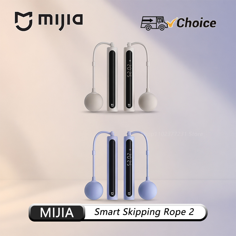Smart Jump Rope Digital Counter - オリジナル Mijia スマート縄跳び 2 デジタルカウンター調整可能カロリー計算スポーツフィットネスエクササイズ減量 CN