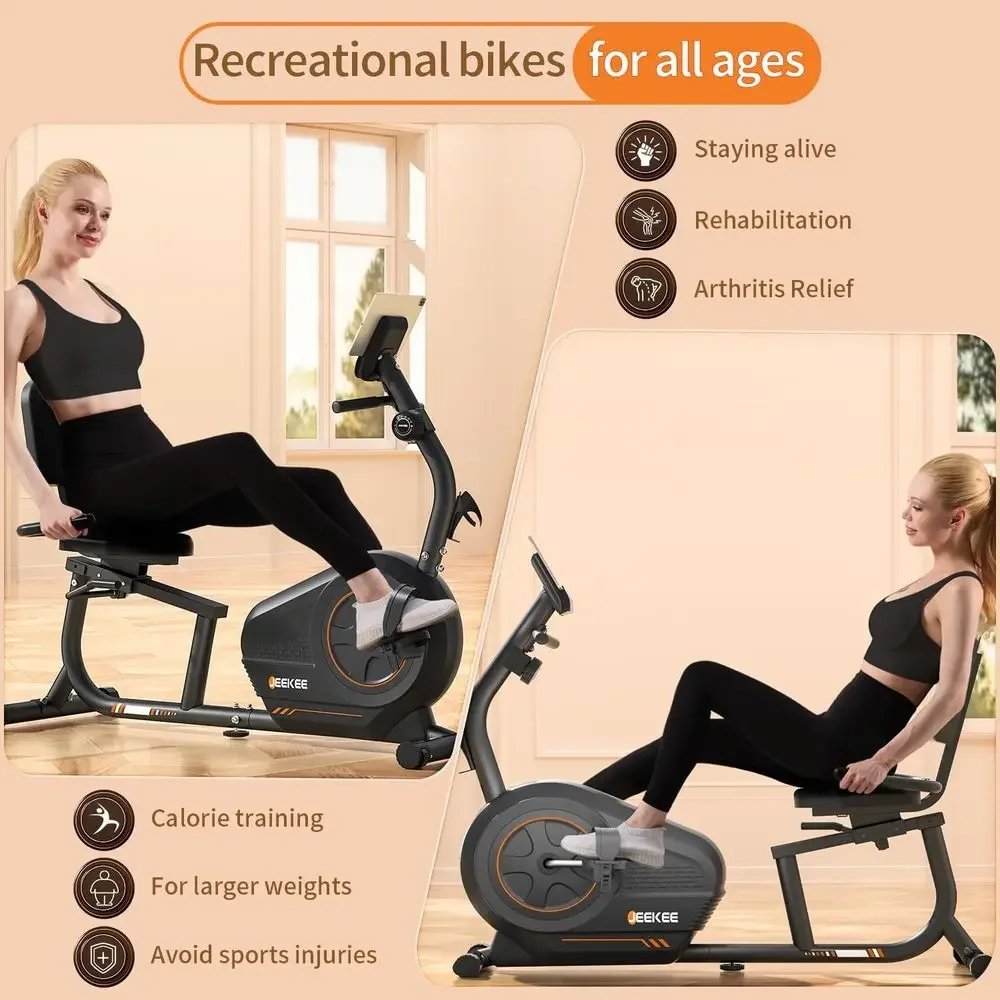 耐荷重400ポンドの頑丈な磁気抵抗式エクササイズバイク、16 - Exercise Bike Magnetic Resistance のレビューと価格
