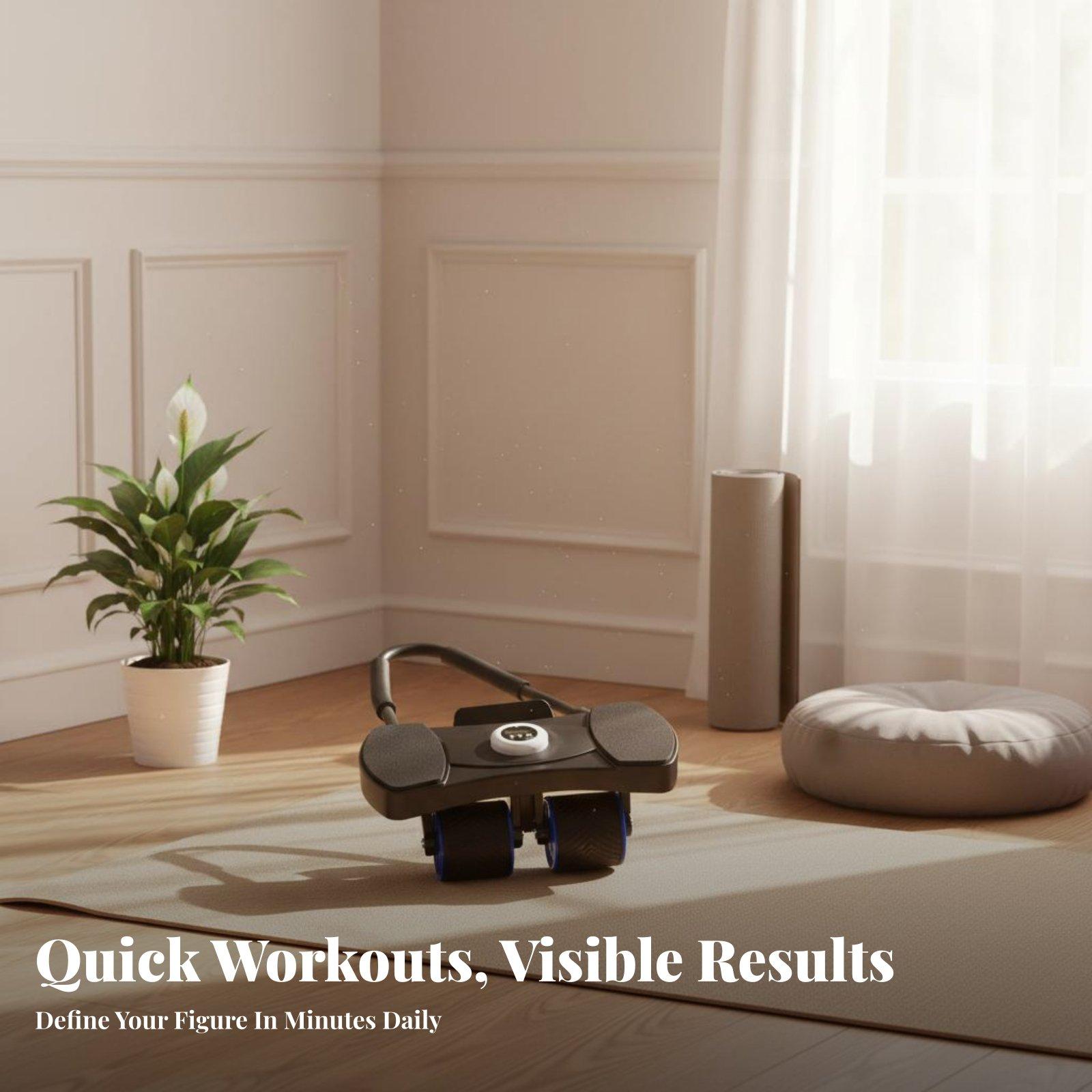 コアエクササイズ器具 腹筋ローラーホイール（肘サポート付き） - Ab Roller Wheel With Elbow Support のレビューと価格