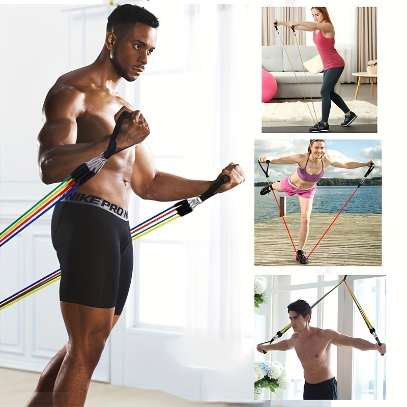 ドアアンカー付きレジスタンスバンドセット、エクササイズバンド - Pilates Bar Kit With Resistance Bands のレビューと価格