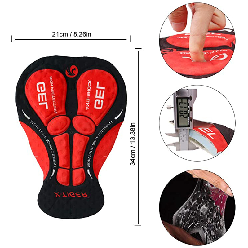 X-虎サイクリングショーツアップグレード 5D gel 下着 - Padded Cycling Shorts 5D Gel のレビューと価格