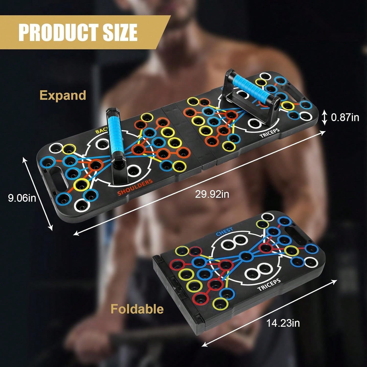 折りたたみ式プッシュアップボードシステム、多機能カラーコード - Push Up Board Foldable Multi Function のレビューと価格