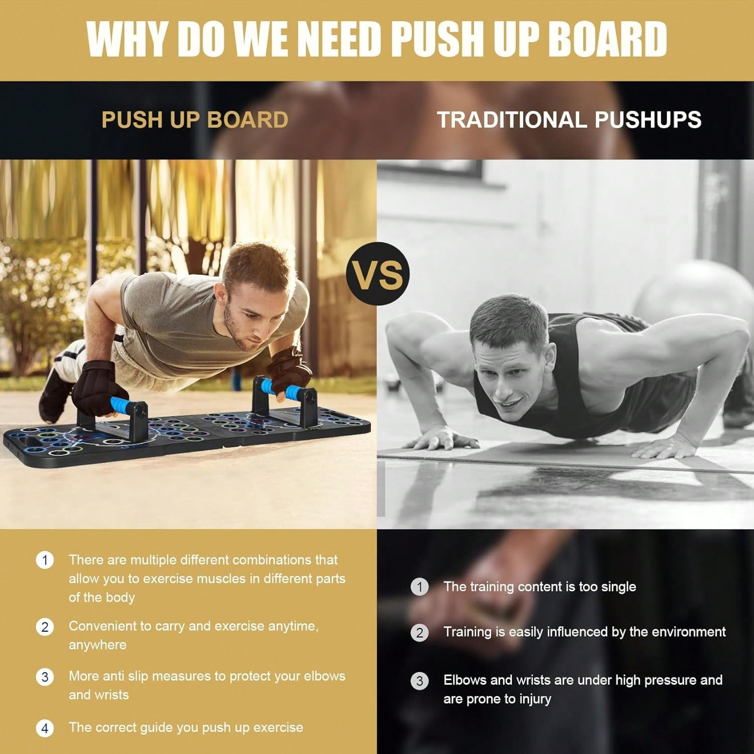 折りたたみ式プッシュアップボードシステム、多機能カラーコード - Push Up Board Foldable Multi Function のレビューと価格