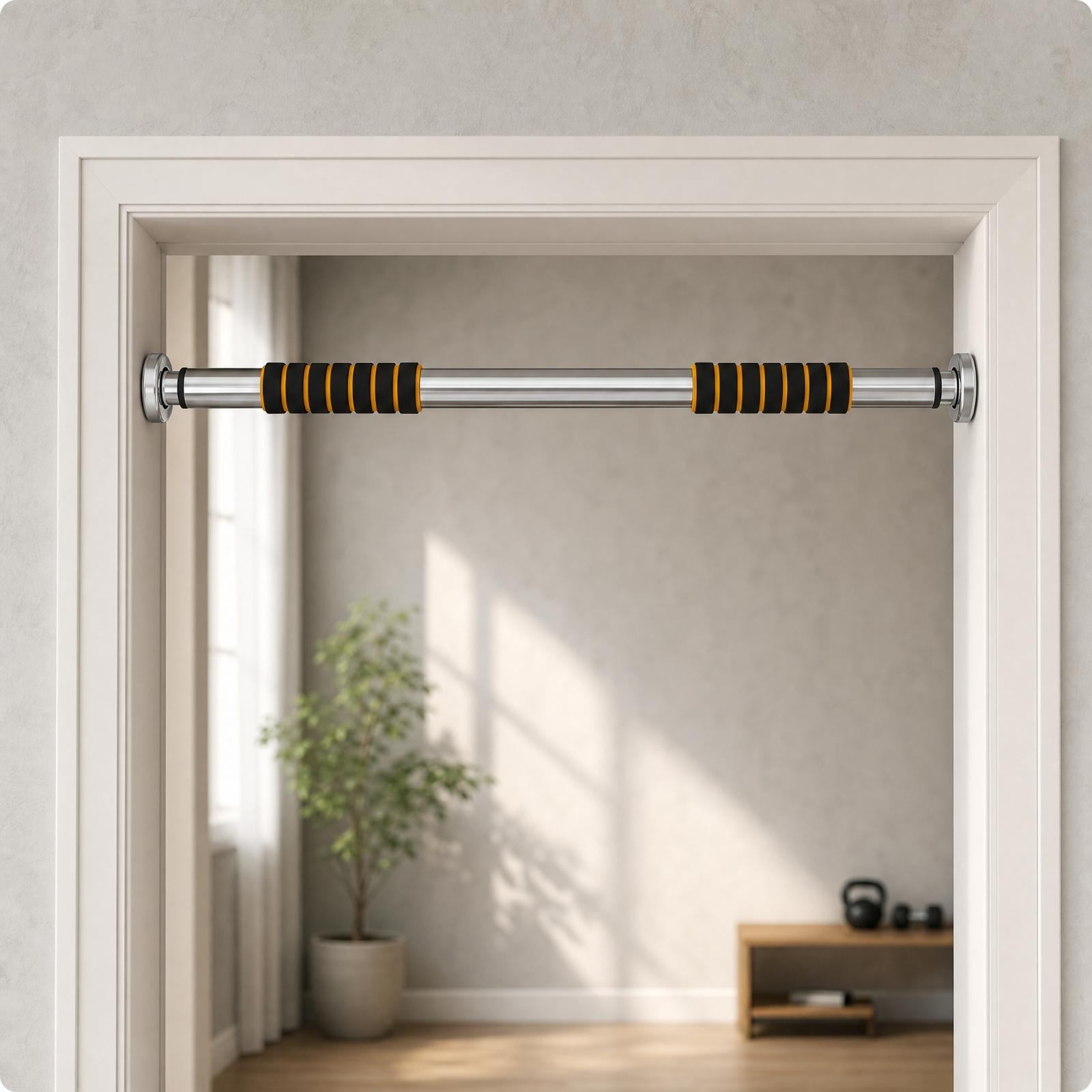 ポータブルドアフレーム懸垂バー ホームジム スチール製懸垂バ - Door Pull Up Bar No Screw のレビューと価格