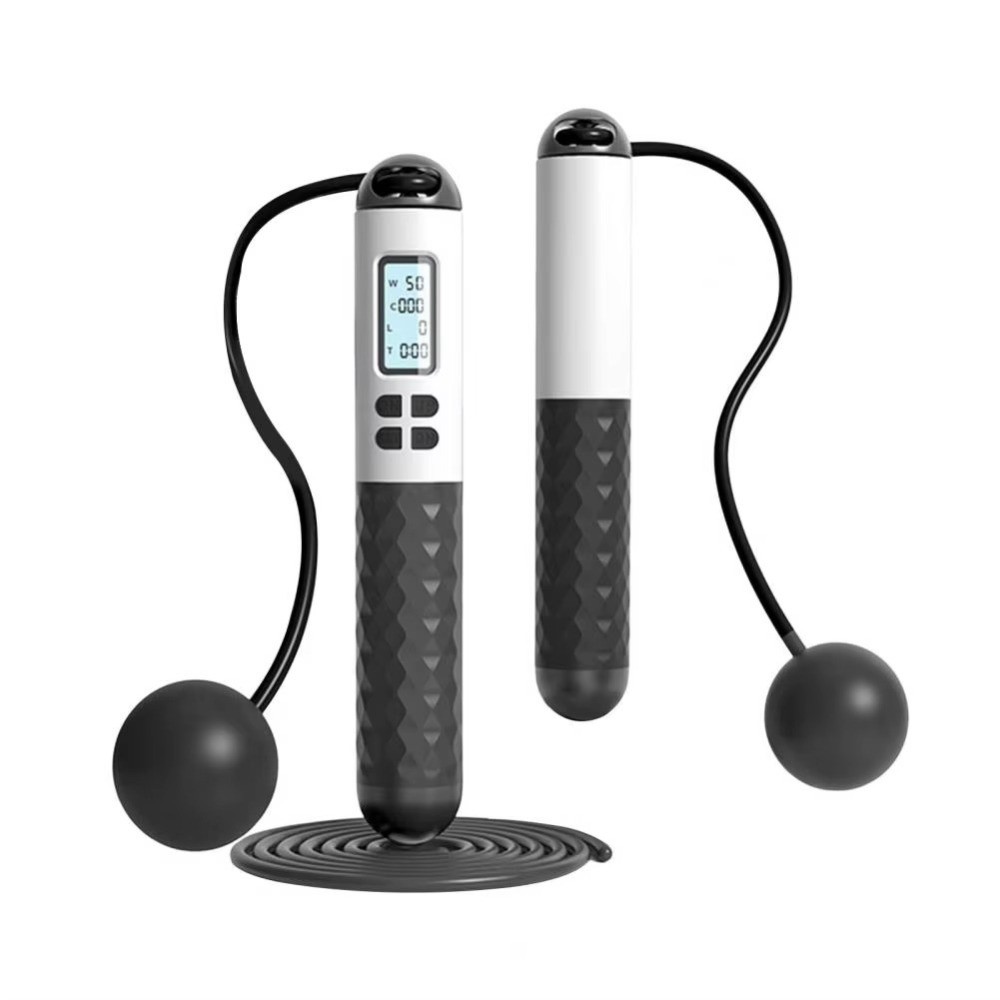 ポータブルコードレスロープレス縄跳びカウンター付き滑り止めカ - Smart Jump Rope Digital Counter のレビューと価格