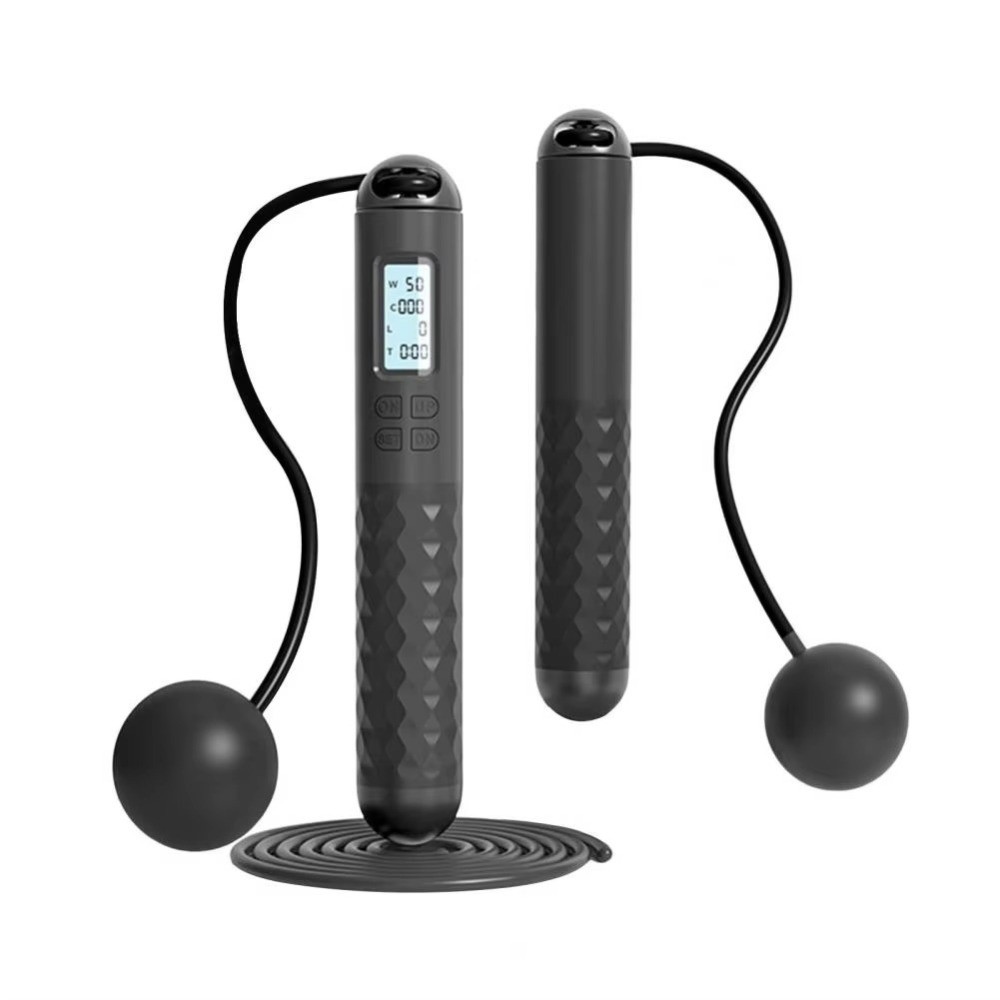 ポータブルコードレスロープレス縄跳びカウンター付き滑り止めカ - Smart Jump Rope Digital Counter のレビューと価格