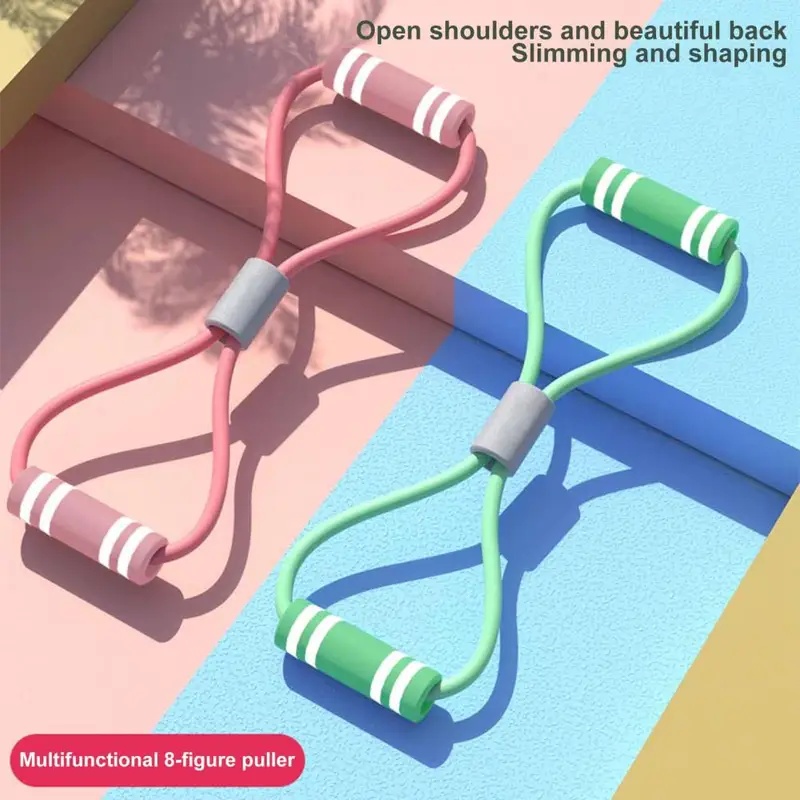 フィットネス抵抗バンド ハンドル付き ポータブル 男女兼用  - Resistance Bands Set With Handles のレビューと価格