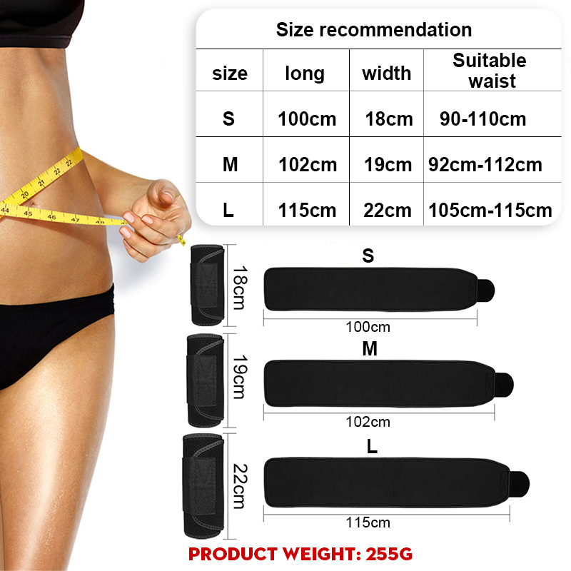 男性と女性のためのウエストトリマーベルト、減量、スウェットバ - Sweat Waist Trainer Belt Neoprene のレビューと価格