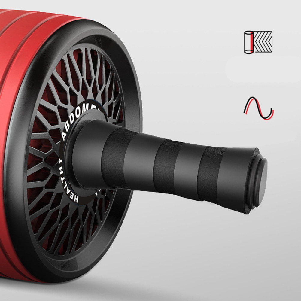 静音フィットネスホイール レッド 滑り止めハンドル 軽量ポー - Ab Roller Wheel With Elbow Support のレビューと価格