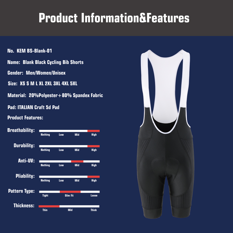 Kemaloce-メンズサイクリングジャージ,アウトドアスポ - Padded Cycling Shorts 5D Gel のレビューと価格
