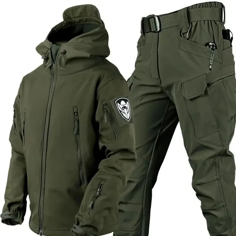 メンズ秋冬ジャケット、戦術的な防水アウトドアフィッシングハイ - Hiking のレビューと価格