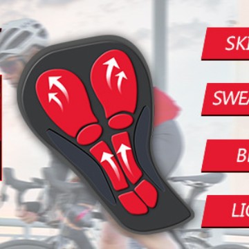サイクリングショーツ 通気性メッシュ サイクリングアンダーウ - Padded Cycling Shorts 5D Gel のレビューと価格