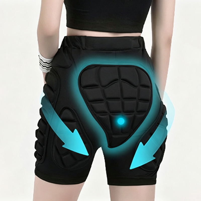 パッド入りショーツとニーパッド、3D保護ヒップ・バットプロテ - Cycling のレビューと価格