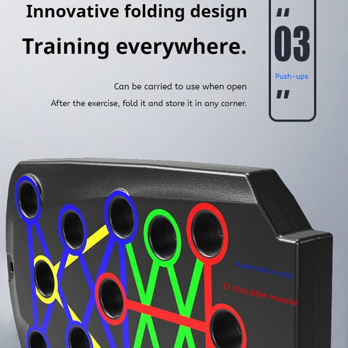 A10R ポータブル折りたたみ式プッシュアップボード - 総 - Push Up Board Foldable Multi Function のレビューと価格