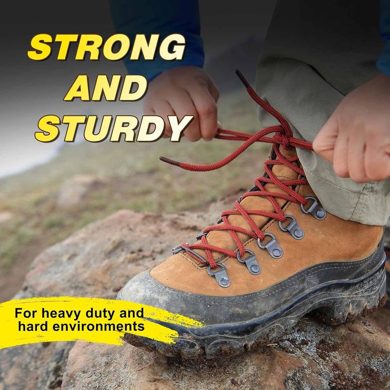 丸型ブーツ用靴ひも、長さ130mm、直径4mm、作業用および - Hiking のレビューと価格