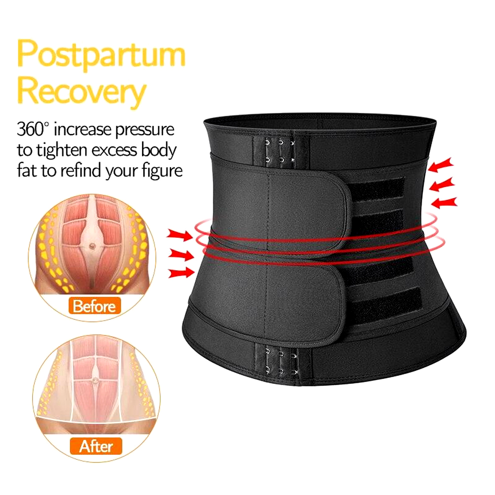 女性 & 男性ウエストトレーナーネオプレンサウナ痩身ベルト腹 - Sweat Waist Trainer Belt Neoprene のレビューと価格