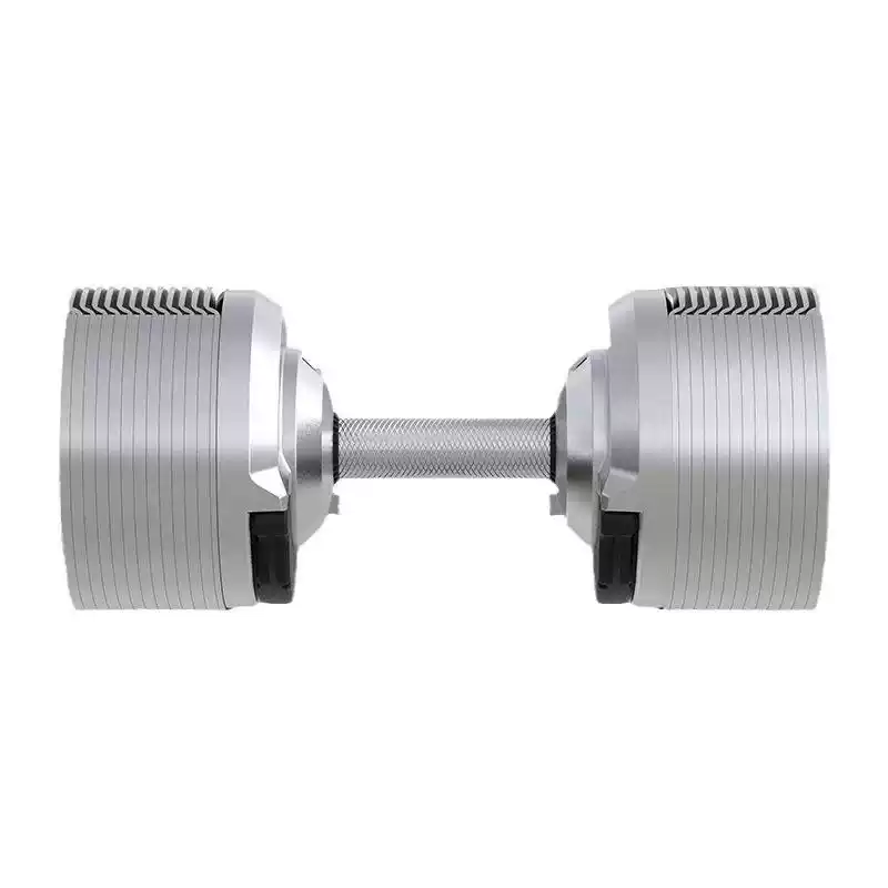 シルバー調整可能電気メッキダンベル 41.5kg ノンスリッ - Adjustable Dumbbell Pair 40Kg のレビューと価格