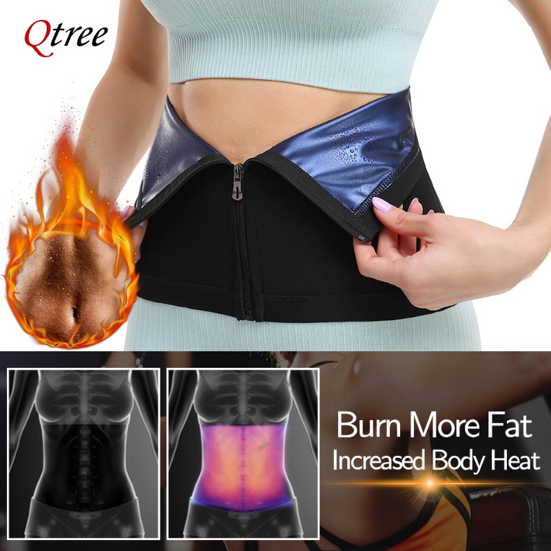 Qtree-女性用ウエストトレーナー、ボディシェイパー、スリ - Sweat Waist Trainer Belt Neoprene のレビューと価格