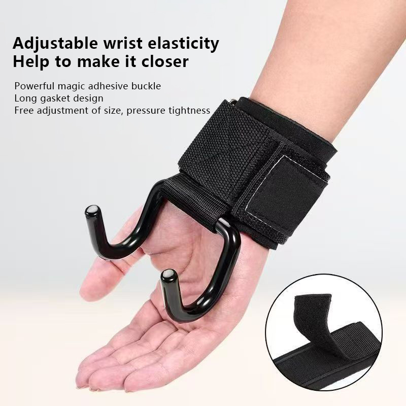 2個入り ウェイトリフティングフックグリップ リストラップ付 - Wrist Wraps Weightlifting Support のレビューと価格