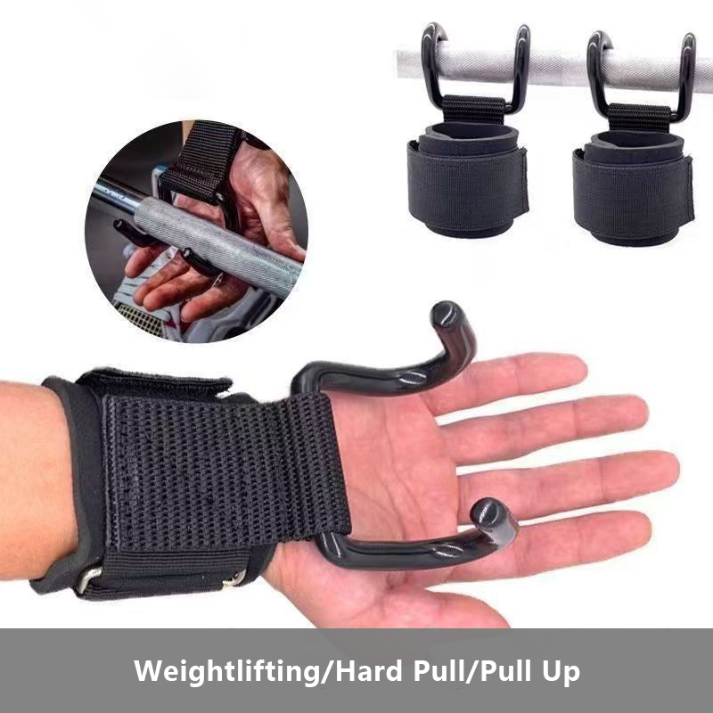 2個入り ウェイトリフティングフックグリップ リストラップ付 - Wrist Wraps Weightlifting Support のレビューと価格