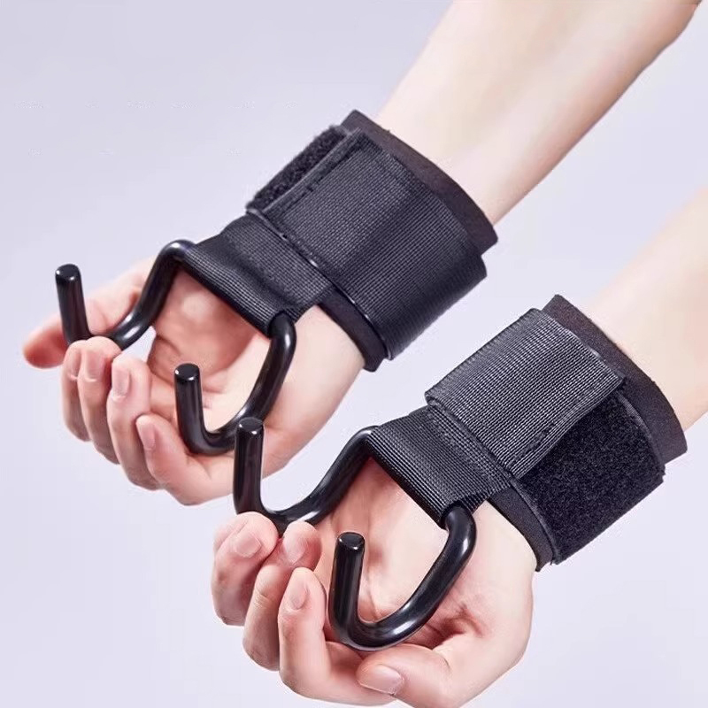 2個入り ウェイトリフティングフックグリップ リストラップ付 - Wrist Wraps Weightlifting Support のレビューと価格