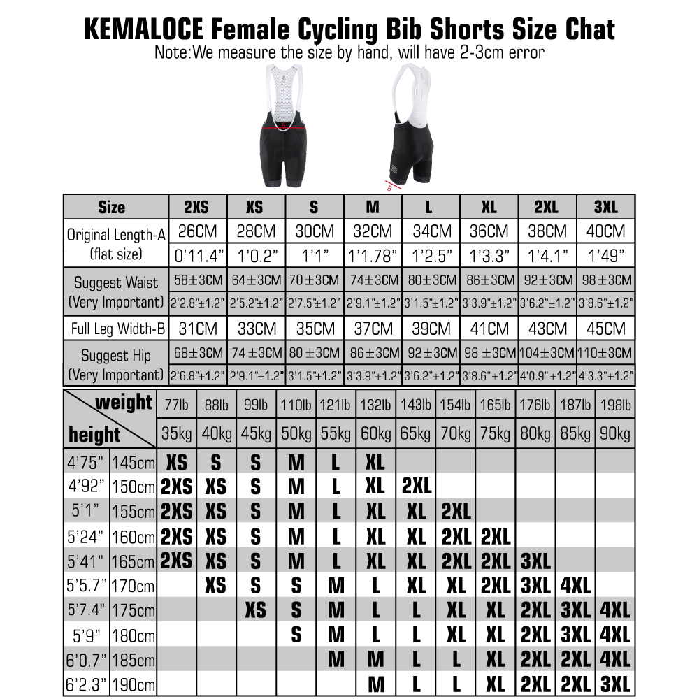 Kemaloce-女性用サイクリングショーツ,通気性のあるサ - Padded Cycling Shorts 5D Gel のレビューと価格