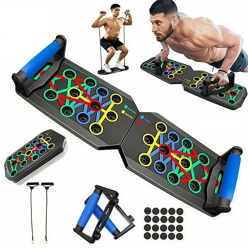 抵抗バンド付き折りたたみ式プッシュアップボード、多機能プッシ - Push Up Board Foldable Multi Function のレビューと価格