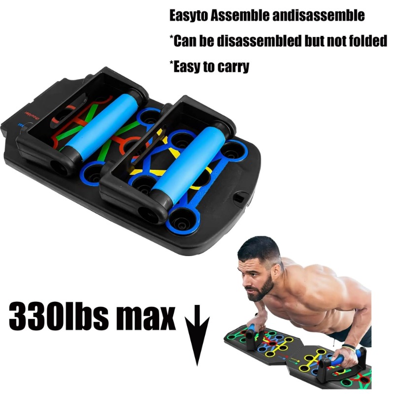抵抗バンド付き折りたたみ式プッシュアップボード、多機能プッシ - Push Up Board Foldable Multi Function のレビューと価格